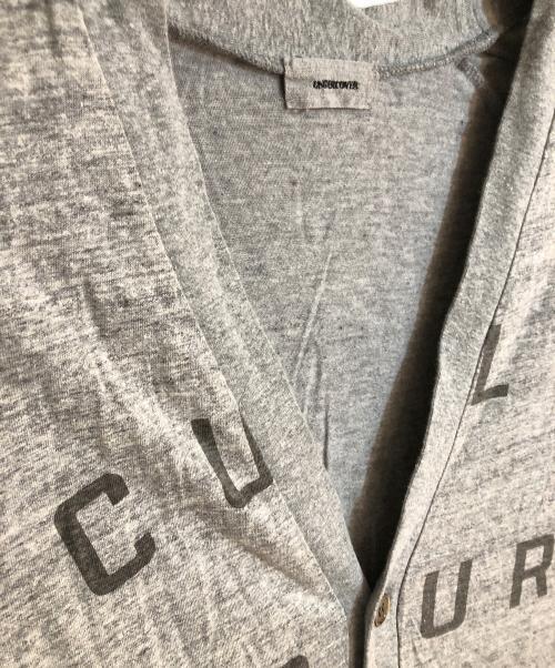 UNDERCOVER（アンダーカバー）UNDERCOVER (アンダーカバー) 12SS CULT FIGURE プリントカーディガン グレー サイズ:2の古着・服飾アイテム
