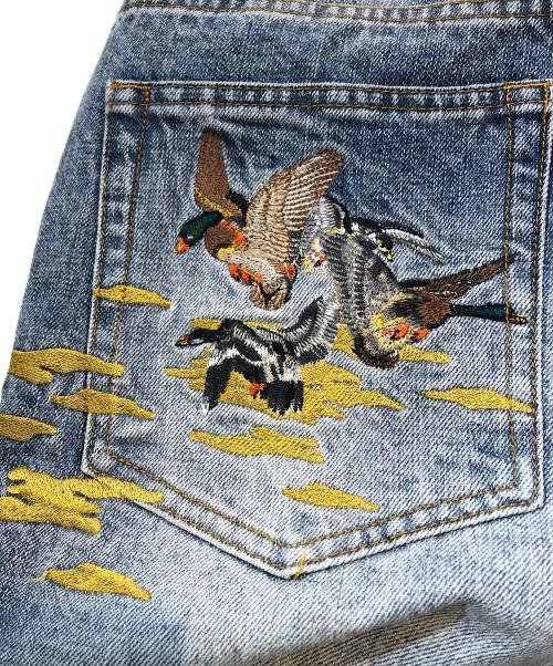 BILLIONAIRE BOYS CLUB（ビリオネアボーイズクラブ）BILLIONAIRE BOYS CLUB (ビリオネアボーイズクラブ) Duck Embroidered Denim Pant インディゴ サイズ:Ｗ28の古着・服飾アイテム