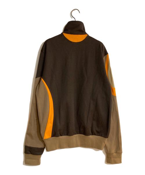 adidas（アディダス）adidas (アディダス) クレイジーパターントラックジャケット ブラウン サイズ:2XOの古着・服飾アイテム