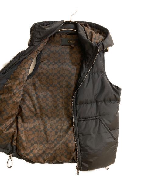 COACH（コーチ）COACH (コーチ) ダウンベスト ブラック サイズ:XSの古着・服飾アイテム
