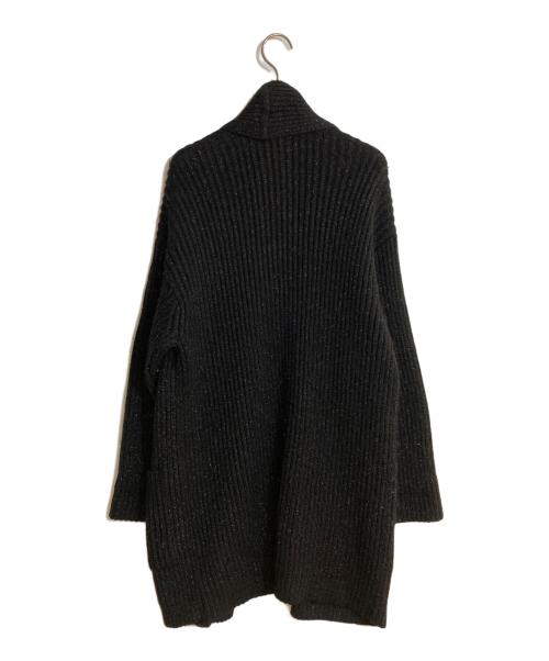 Yves Saint Laurent（イヴサンローラン）Yves Saint Laurent (イヴサンローラン) ショールカラーロングカーディガン ブラック サイズ:Mの古着・服飾アイテム