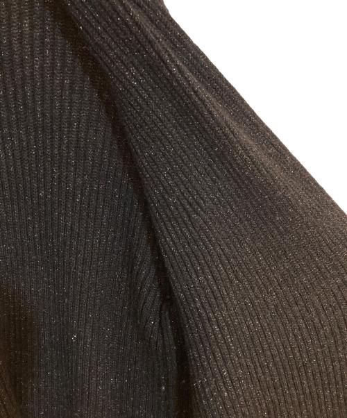 Yves Saint Laurent（イヴサンローラン）Yves Saint Laurent (イヴサンローラン) ショールカラーロングカーディガン ブラック サイズ:Mの古着・服飾アイテム