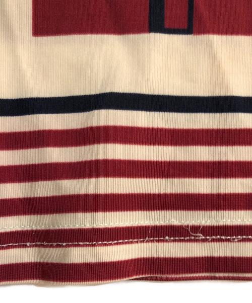 FENDI（フェンディ）FENDI (フェンディ) ロゴカットソー レッド×ホワイト サイズ:不明の古着・服飾アイテム