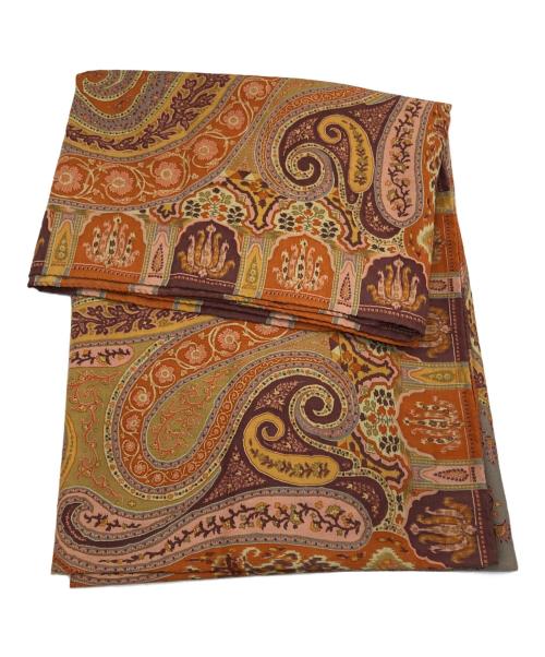 ETRO（エトロ）ETRO (エトロ) ペイズリー大判ストール ブラウンの古着・服飾アイテム