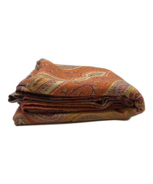 ETRO（エトロ）ETRO (エトロ) ペイズリー大判ストール ブラウンの古着・服飾アイテム