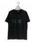 FENDI（フェンディ）の古着「ラバーロゴプリントTシャツ」｜ブラック