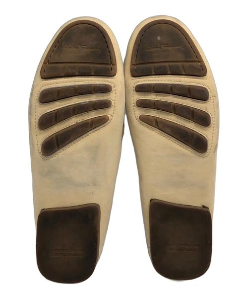 Salvatore Ferragamo（サルヴァトーレ フェラガモ）Salvatore Ferragamo (サルヴァトーレ フェラガモ) ガンチーニドライビングシューズ ベージュ サイズ:23cmの古着・服飾アイテム