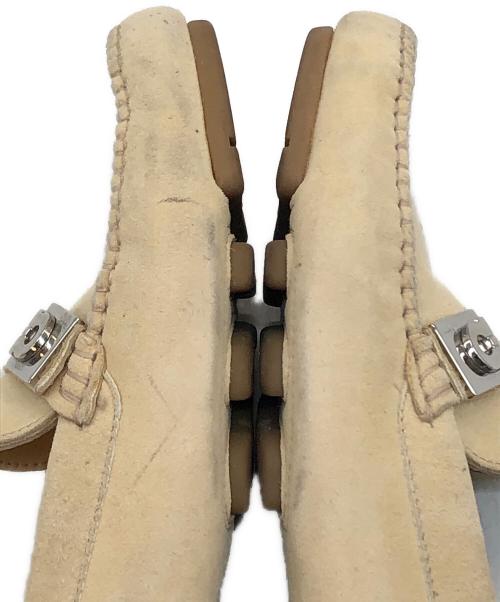 Salvatore Ferragamo（サルヴァトーレ フェラガモ）Salvatore Ferragamo (サルヴァトーレ フェラガモ) ガンチーニドライビングシューズ ベージュ サイズ:23cmの古着・服飾アイテム