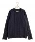 Maison Margiela（メゾンマルジェラ）の古着「07AWケーブルニット」｜ネイビー