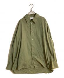 Hed Mayner（ヘド メイナー）の古着「20AWオーバーサイズシャツ」｜グリーン