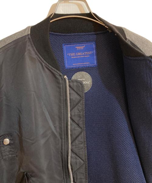 UNDERCOVER（アンダーカバー）UNDERCOVER (アンダーカバー) 後ハギSWEAT MA-1 グレー サイズ:2の古着・服飾アイテム