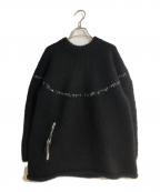 Y's for menワイズフォーメン）の古着「99AWフロントジップニット」｜ブラック