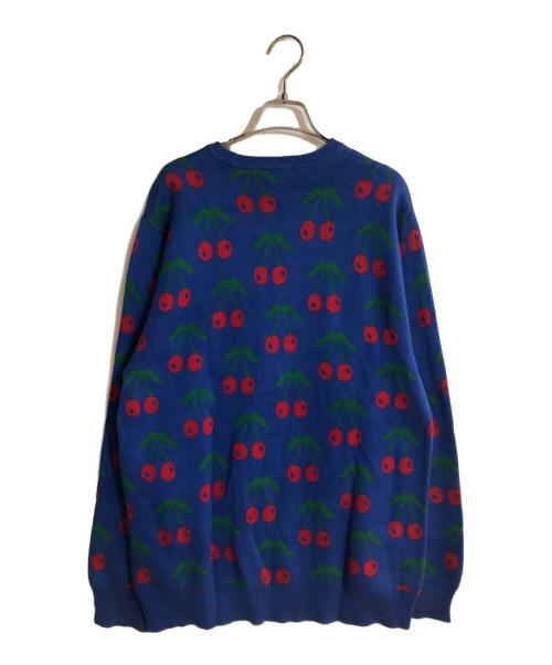 SUPREME（シュプリーム）Supreme (シュプリーム) Cherries Sweater ネイビー サイズ:Lの古着・服飾アイテム