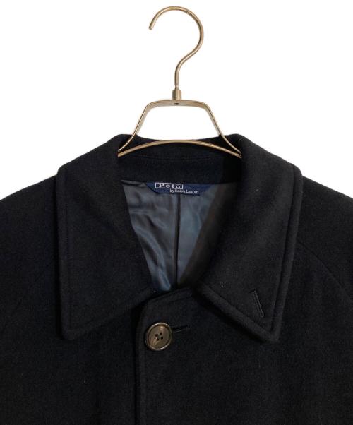 POLO RALPH LAUREN（ポロ・ラルフローレン）POLO RALPH LAUREN (ポロ・ラルフローレン) ウールナイロン一枚袖ステンカラーコート ネイビー サイズ:ⅬⅬの古着・服飾アイテム