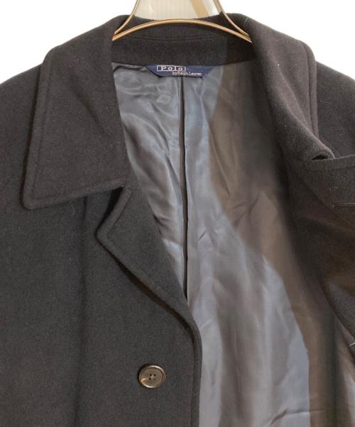 POLO RALPH LAUREN（ポロ・ラルフローレン）POLO RALPH LAUREN (ポロ・ラルフローレン) ウールナイロン一枚袖ステンカラーコート ネイビー サイズ:ⅬⅬの古着・服飾アイテム