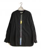 Yohji Yamamoto pour hommeヨウジヤマモト プールオム）の古着「16SSノーカラーシャツ」｜ブラック