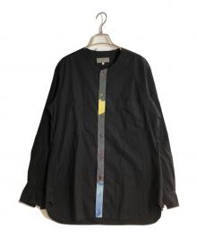 Yohji Yamamoto pour homme（ヨウジヤマモト プールオム）の古着「16SSノーカラーシャツ」｜ブラック