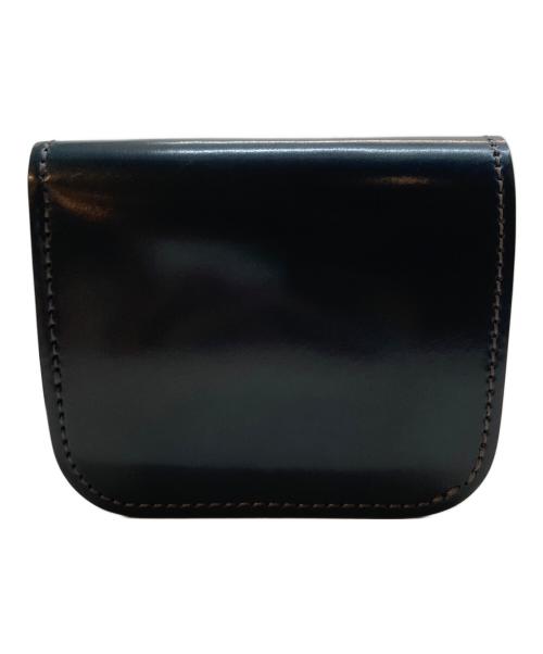 WILDSWANS（ワイルドスワンズ）WILDSWANS (ワイルドスワンズ) CASAシェルコードバンレザーウォレット グリーンの古着・服飾アイテム