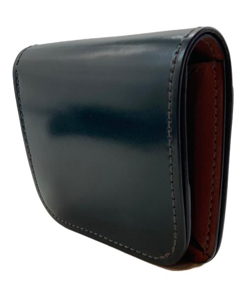 WILDSWANS（ワイルドスワンズ）WILDSWANS (ワイルドスワンズ) CASAシェルコードバンレザーウォレット グリーンの古着・服飾アイテム