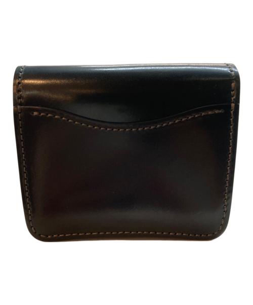 WILDSWANS（ワイルドスワンズ）WILDSWANS (ワイルドスワンズ) CASAシェルコードバンレザーウォレット グリーンの古着・服飾アイテム