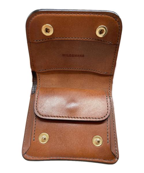 WILDSWANS（ワイルドスワンズ）WILDSWANS (ワイルドスワンズ) CASAシェルコードバンレザーウォレット グリーンの古着・服飾アイテム
