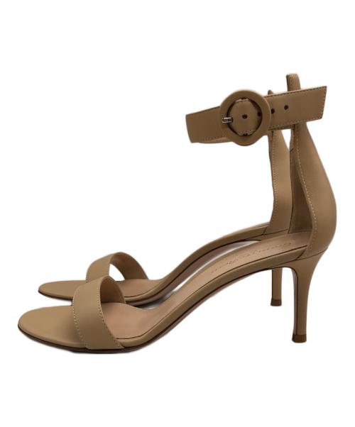 Gianvito Rossi（ジャンヴィト ロッシ）Gianvito Rossi (ジャンヴィト・ロッシ) PORTFINO 70 ブラウン サイズ:36 未使用品の古着・服飾アイテム