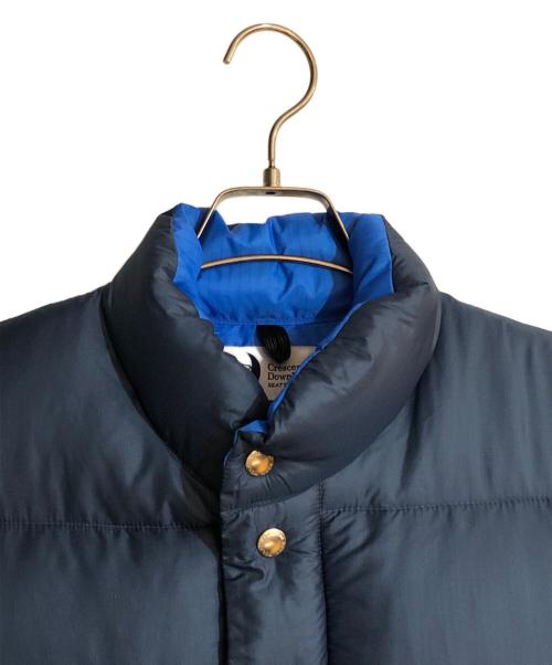 Crescent Down Works（クレセントダウンワークス）Crescent Down Works (クレセントダウンワークス) ダウンベスト ブルー サイズ:XSの古着・服飾アイテム