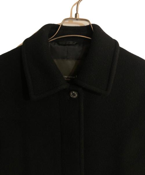 MACKINTOSH LONDON（マッキントッシュ ロンドン）MACKINTOSH LONDON (マッキントッシュ ロンドン) ROSLEY ロズリーファインクオリティーウールステンカラーコート ブラック サイズ:Ｍの古着・服飾アイテム