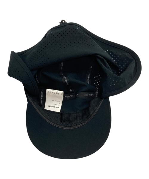 and wander（アンドワンダー）and wander (アンドワンダー) tech cap/テッチキャップ ブラック サイズ:FREEの古着・服飾アイテム