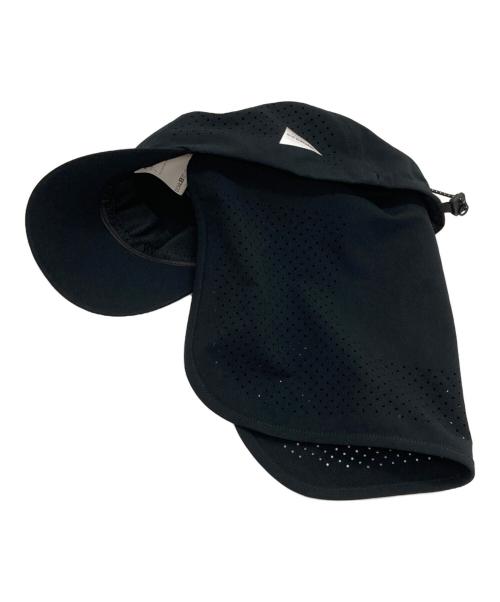 and wander（アンドワンダー）and wander (アンドワンダー) tech cap/テッチキャップ ブラック サイズ:FREEの古着・服飾アイテム