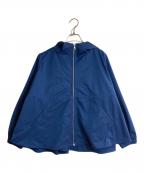 kelenケレン）の古着「フレアデザインフードジャケット 'HAWN'」｜ブルー