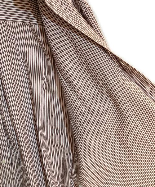 stussy（ステューシー）stussy (ステューシー) BOXY SS SHIRT 8 BALL STRIPE レッド サイズ:Mの古着・服飾アイテム