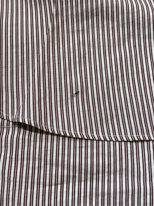 stussy（ステューシー）stussy (ステューシー) BOXY SS SHIRT 8 BALL STRIPE レッド サイズ:Mの古着・服飾アイテム