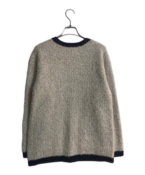 UNTITLED（アンタイトル）UNTITLED (アンタイトル) ツイード風ロングカーデガン ホワイト サイズ:2の古着・服飾アイテム