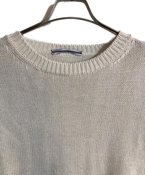 CristaSeya（クリスタセヤ）CristaSeya (クリスタセヤ) Paper Sweater 2yarn ホワイト サイズ:Mの古着・服飾アイテム
