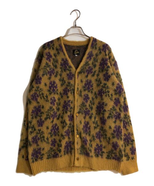 Needles（ニードルズ）Needles (ニードルズ) Mohair Cardigan Flower/モヘアカーディガンフラワー イエロー サイズ:Sの古着・服飾アイテム