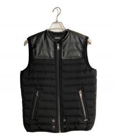 中古・古着通販】DIESEL (ディーゼル) ダウンベスト ブラック サイズ