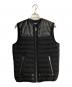 DIESEL（ディーゼル）の古着「レザー切替ダウンベスト」｜ブラック