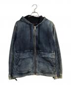 DIESELディーゼル）の古着「J-DAN-NE ジョグデニムパーカー」｜インディゴ