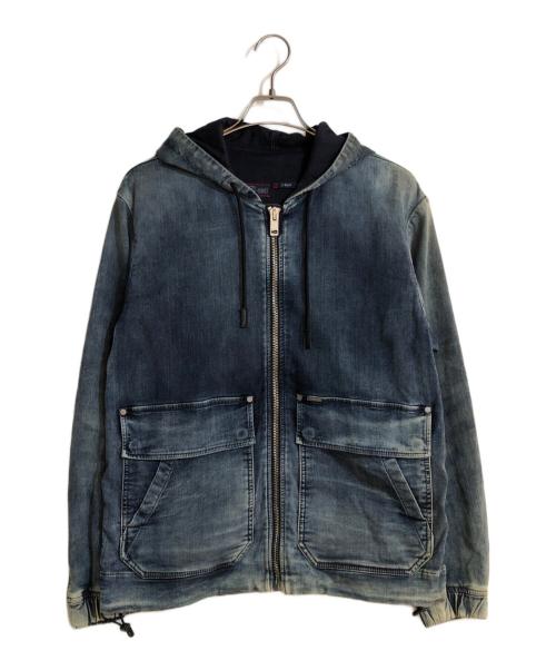 DIESEL（ディーゼル）DIESEL (ディーゼル) J-DAN-NE ジョグデニムパーカー インディゴ サイズ:Sの古着・服飾アイテム