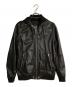 DIESEL（ディーゼル）の古着「ラムレザーフーデットジャケット」｜ブラック