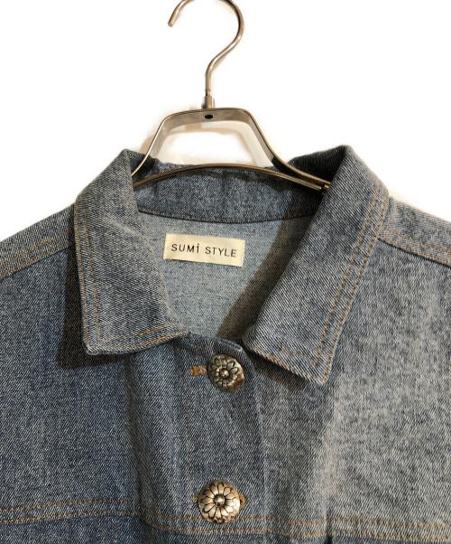 SUM1 STYLE（スミスタイル）SUM1 STYLE (スミスタイル) 動物柄デニム切り替えジャケット インディゴ サイズ:FREEの古着・服飾アイテム