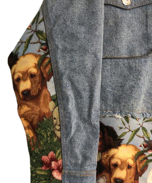 SUM1 STYLE（スミスタイル）SUM1 STYLE (スミスタイル) 動物柄デニム切り替えジャケット インディゴ サイズ:FREEの古着・服飾アイテム