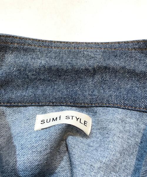 SUM1 STYLE（スミスタイル）SUM1 STYLE (スミスタイル) 動物柄デニム切り替えジャケット インディゴ サイズ:FREEの古着・服飾アイテム