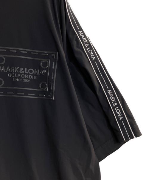 MARK&LONA（マークアンドロナ）MARK&LONA (マークアンドロナ) グログラン風テープ オーバーサイズ モックネック Tシャツ ブラック サイズ:50の古着・服飾アイテム