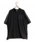 MARK&LONA（マークアンドロナ）の古着「グログラン風テープ オーバーサイズ モックネック Tシャツ」｜ブラック