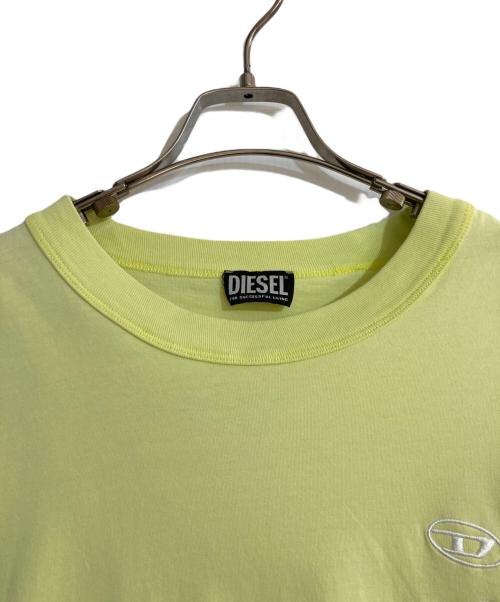 DIESEL（ディーゼル）DIESEL (ディーゼル) T-CRANE-LS-SLITS イエロー サイズ:XLの古着・服飾アイテム