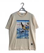 KENZOケンゾー）の古着「浮世絵プリントTシャツ」｜ベージュ