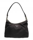 PRADAプラダ）の古着「ホーボーナイロンワンショルダーバッグ」｜ブラウン
