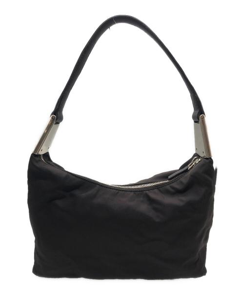 PRADA（プラダ）PRADA (プラダ) ホーボーナイロンワンショルダーバッグ ブラウンの古着・服飾アイテム
